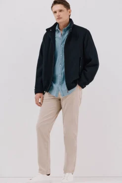 Cortefiel Calças|Chinos-Calças calças chino lavadas Tostado