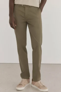 Pedro del Hierro Calças|Chinos-Calças calças chino leves e slim fit premium Verde