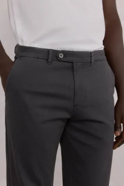 Pedro del Hierro Calças|Chinos-Calças calças chino slim fit premium Cizento