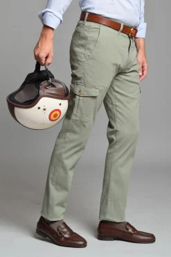 Cloking Calças-Calças Cargo Verde