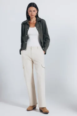 Springfield Calças-Calças cargo de algodão vison