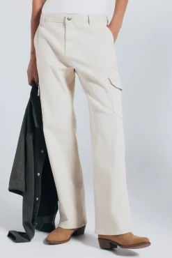 Springfield Calças-Calças cargo de algodão vison