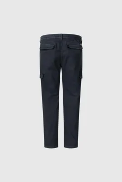 Pepe Jeans Calças-Calças Cargo Fit Slim azul