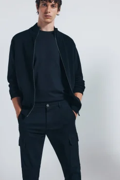 Springfield Calças-Calças cargo slim fit preto