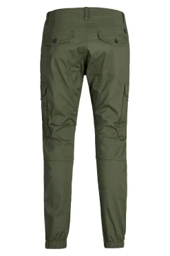 Jack & Jones Calças-Calças cargo slim fit verde