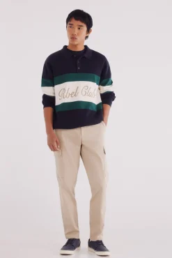 Springfield Calças-Calças cargo slim fit bege