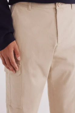 Springfield Calças-Calças cargo slim fit bege