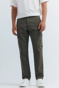 Springfield Calças-Calças cargo slim fit bege