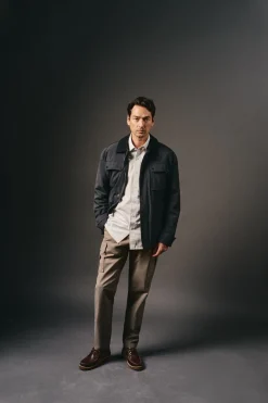 OOTO Calças-Calças cargo slim fit Verde