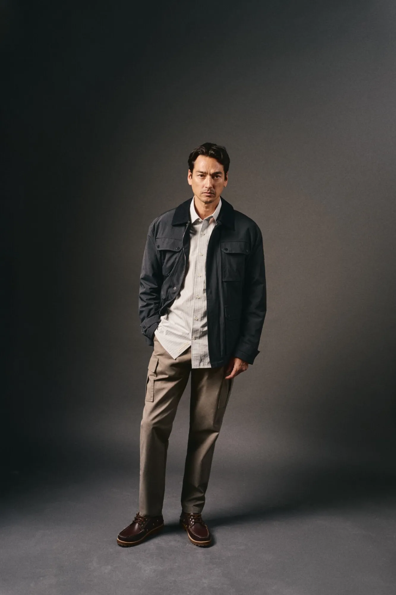 OOTO Calças-Calças cargo slim fit Verde