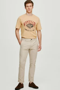 Jack & Jones Calças|Chinos-Calças chino Tostado