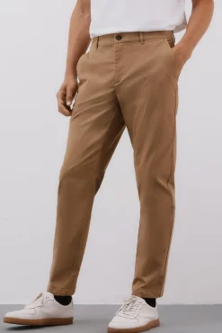 Cortefiel Calças|Chinos-Calças chino comfort regular fit Tostado