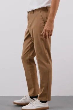 Cortefiel Calças|Chinos-Calças chino comfort regular fit Tostado