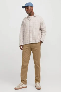 Jack & Jones Calças|Chinos-Calças chino de corte relaxado cru