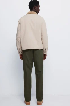 Springfield Calças|Chinos-Calças chino Dobby com ajuste confortável estampado