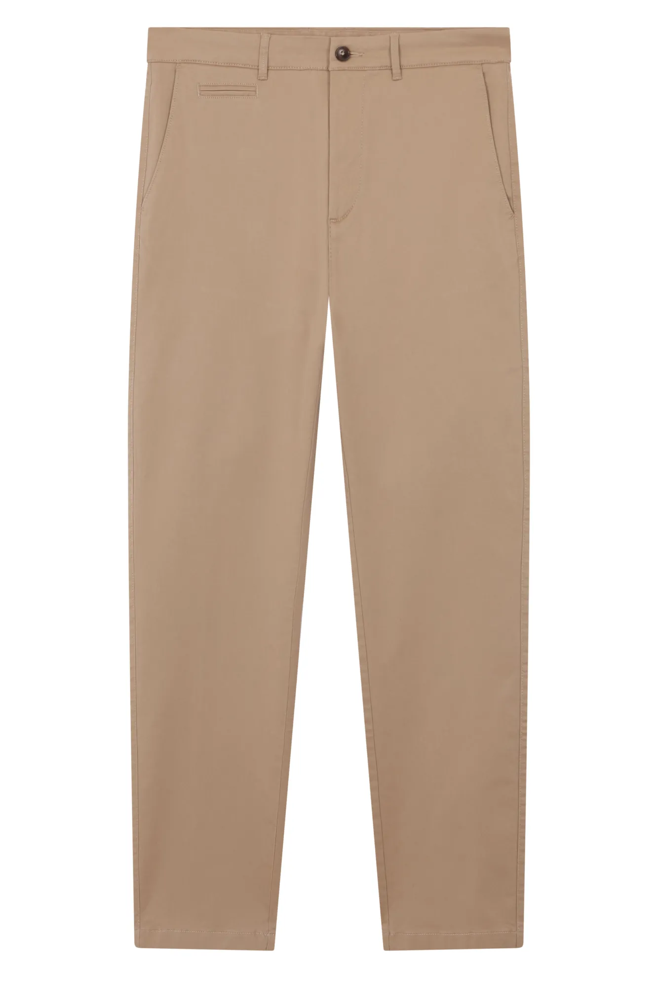 Cortefiel Calças|Chinos-Calças chino leves corte slim Tostado