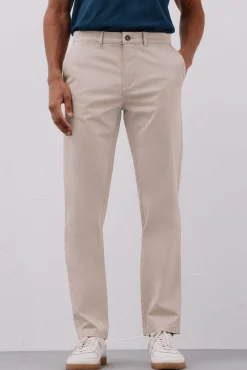 Cortefiel Calças|Chinos-Calças chino leves regular fit Tostado