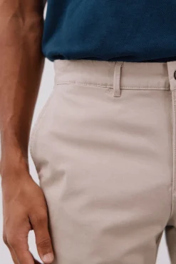 Cortefiel Calças|Chinos-Calças chino leves regular fit Tostado