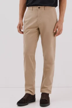 Cortefiel Calças|Chinos-Calças chino regular fit Tostado