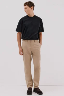 Cortefiel Calças|Chinos-Calças chino regular fit Tostado