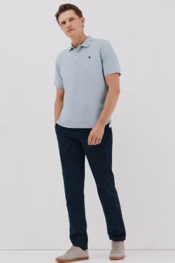 Cortefiel Calças|Chinos-Calças chino regular fit Azul