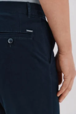 Cortefiel Calças|Chinos-Calças chino regular fit Azul