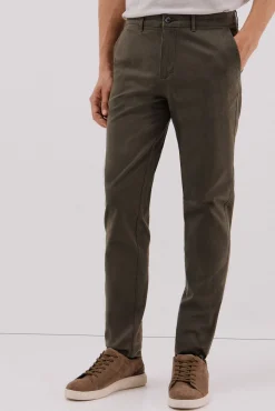 Cortefiel Calças|Chinos-Calças chino regular fit Verde