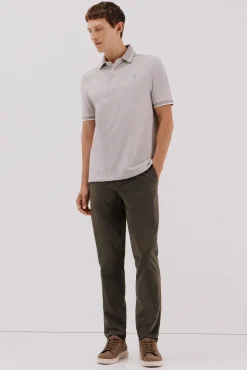 Cortefiel Calças|Chinos-Calças chino regular fit Verde