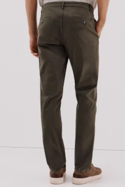 Cortefiel Calças|Chinos-Calças chino regular fit Verde