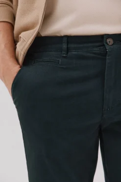 Cortefiel Calças|Chinos-Calças chino slim fit Verde