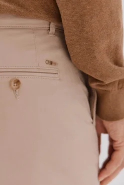 Cortefiel Calças|Chinos-Calças chino slim fit Tostado