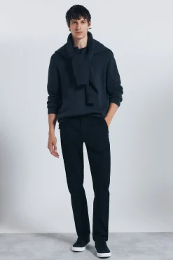 Springfield Calças|Chinos-Calças chino slim fit preto