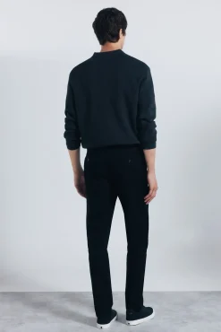 Springfield Calças|Chinos-Calças chino slim fit preto