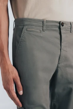 Springfield Calças|Chinos-Calças chino slim fit bege