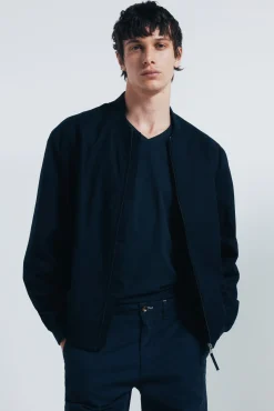 Springfield Calças|Chinos-Calças chino slim fit azul