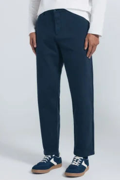 Springfield Calças|Chinos-calças chino slim fit confortáveis azul