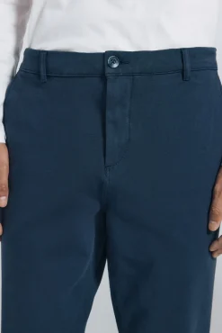 Springfield Calças|Chinos-calças chino slim fit confortáveis azul