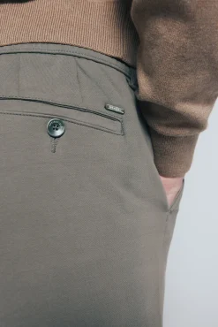 Springfield Calças|Chinos-calças chino slim fit confortáveis bege