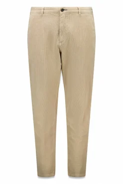 Springfield Calças|Chinos-Calças chino slim fit confortável de veludo cotelê lavado bege