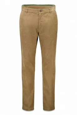 Springfield Calças|Chinos-Calças chino slim fit de veludo cotelê micro castanho