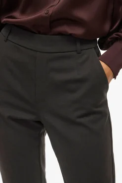 Vila Calças-Calças cintura elástica Preto