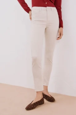 Cortefiel Jeans|Calças-Calças Coloridas Sensational Ecru