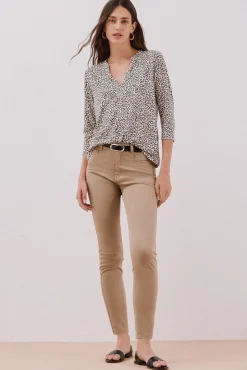 Cortefiel Jeans|Calças-Calças Coloridas Sensational Tostado