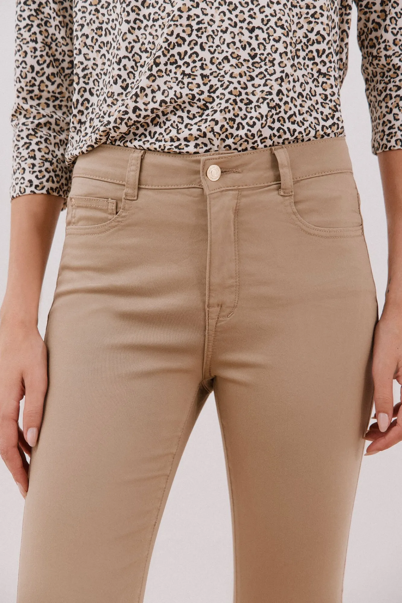 Cortefiel Jeans|Calças-Calças Coloridas Sensational Tostado