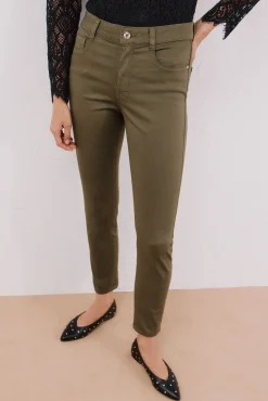 Cortefiel Jeans|Calças-Calças Coloridas Sensational Verde