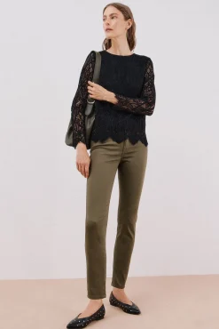 Cortefiel Jeans|Calças-Calças Coloridas Sensational Verde