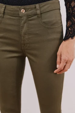 Cortefiel Jeans|Calças-Calças Coloridas Sensational Verde