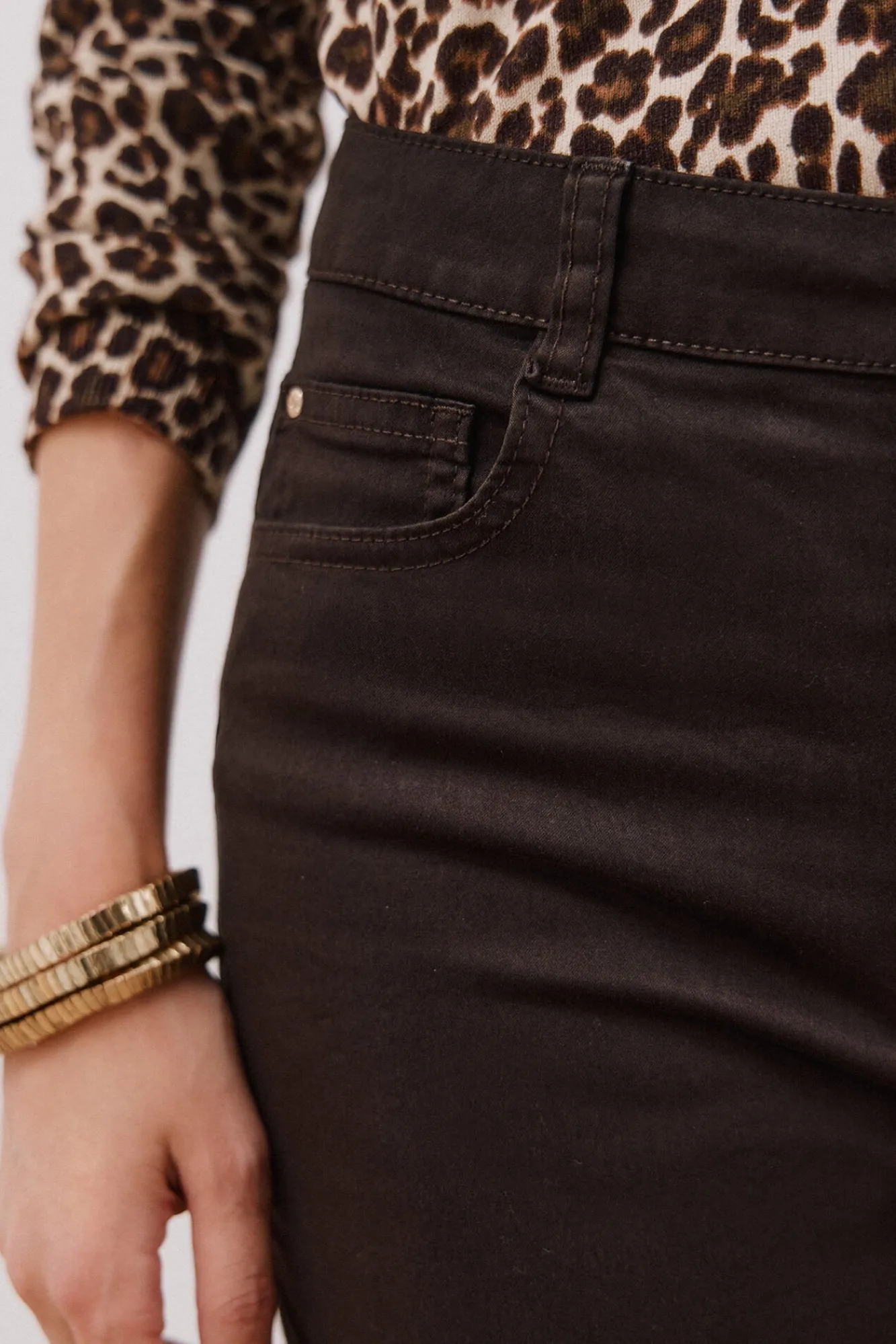 Cortefiel Jeans|Calças-Calças Coloridas Sensational Castanho