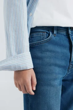 Springfield Kids Calças-Calças com cotoveleiras infantis azul