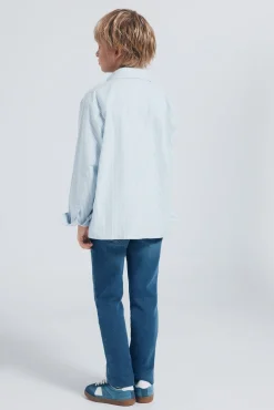 Springfield Kids Calças-Calças com cotoveleiras infantis azul